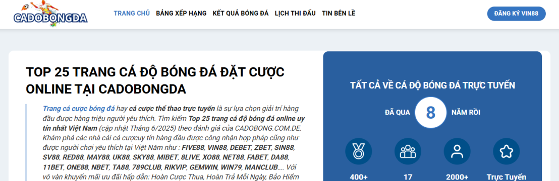 Cá Độ Bóng Đá