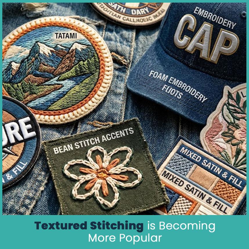 Textured Stitching is Becoming More Popular