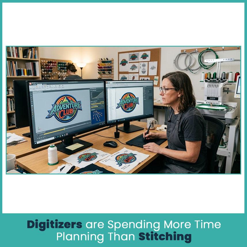 Digitizers are Spending More Time Planning Than Stitching